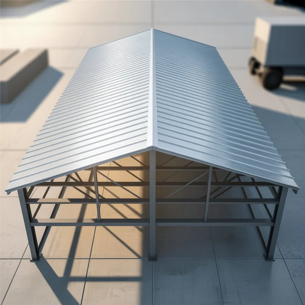 Cobertura metálica industrial instalada pela Serralheria Snoopy Art