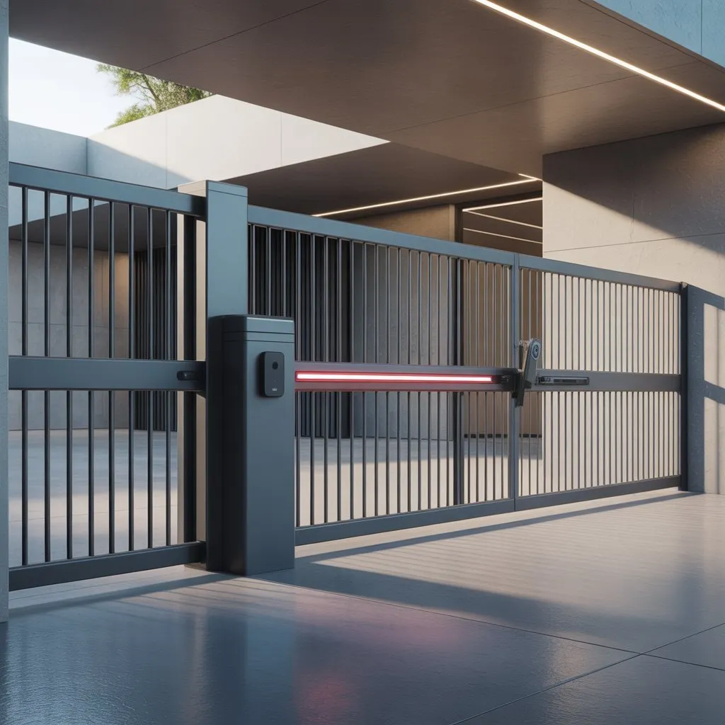 Portão automático residencial instalado pela Serralheria Snoopy Art